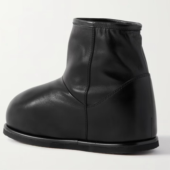 NEW AMINA MUADDI BLACK LEATHER BOOTS - Picture 7 of 16